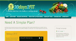 Desktop Screenshot of 30days2fit.com